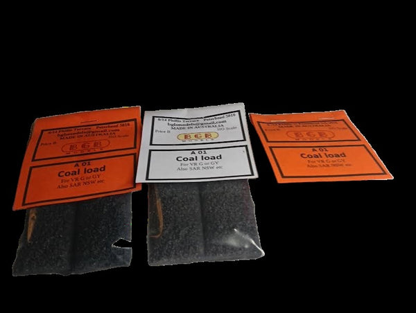 A 01 SIX PACK OF Coal loads for VR GY wagons = 12 LOADS BULK PACK