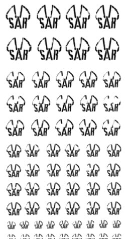 D 200 SAR SHRIKE LOGOS Bulk pack NEW STOCK NEW DESIGN