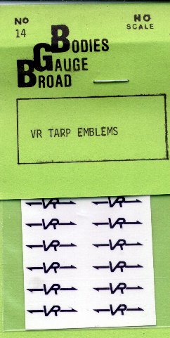 D 308-4 VR tarp emblems small black 4 sheet pack VERY LIMITED SUPPLY