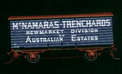 McNAMARAS TRENCHARDS Australian Estates Billboard for VR U van HO scale. D 340 ex U3