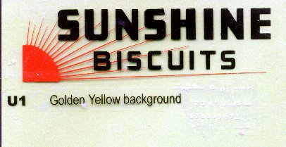 SUNSHINE BISCUITS U van decals NEW PRODUCTION