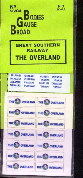 GREAT SOUTHERN RAILWAY Overland logos Kookaburra era D280