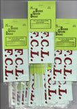 DECALS BULK PACK. 200 PACKS of container decals